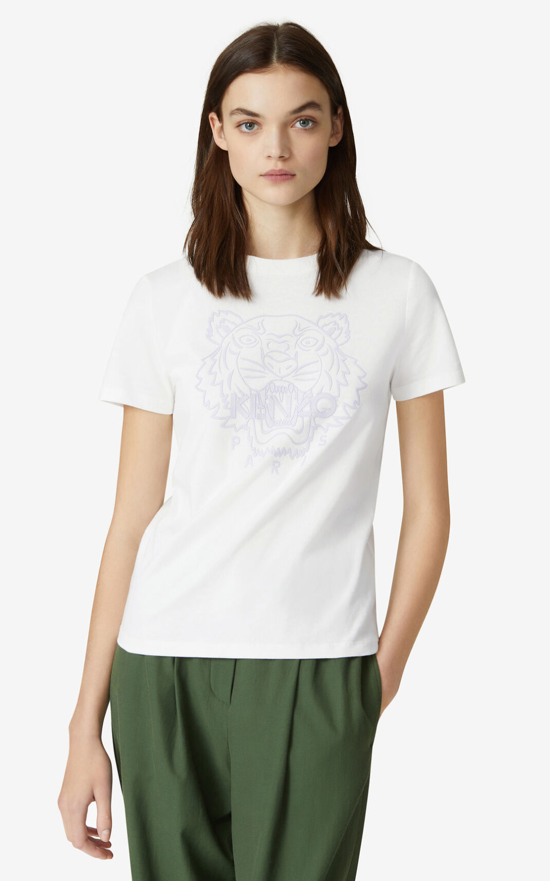 Kenzo Tiger T-shirts Dame - Hvide DK-696823